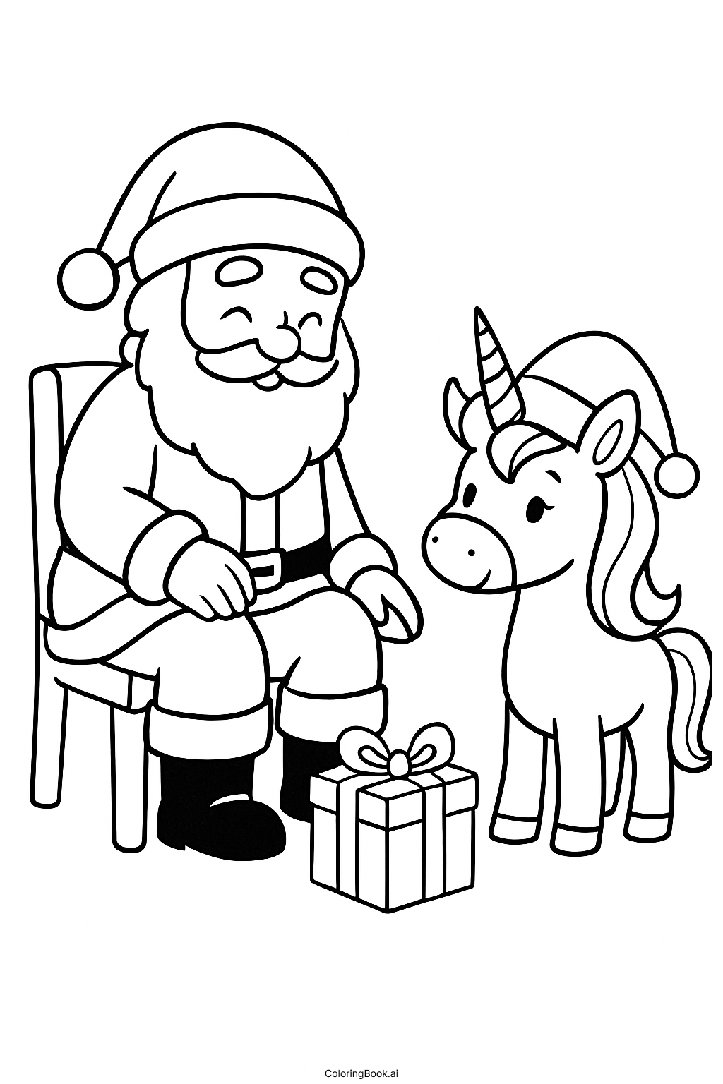크리스마스 유니콘의 산타 방문