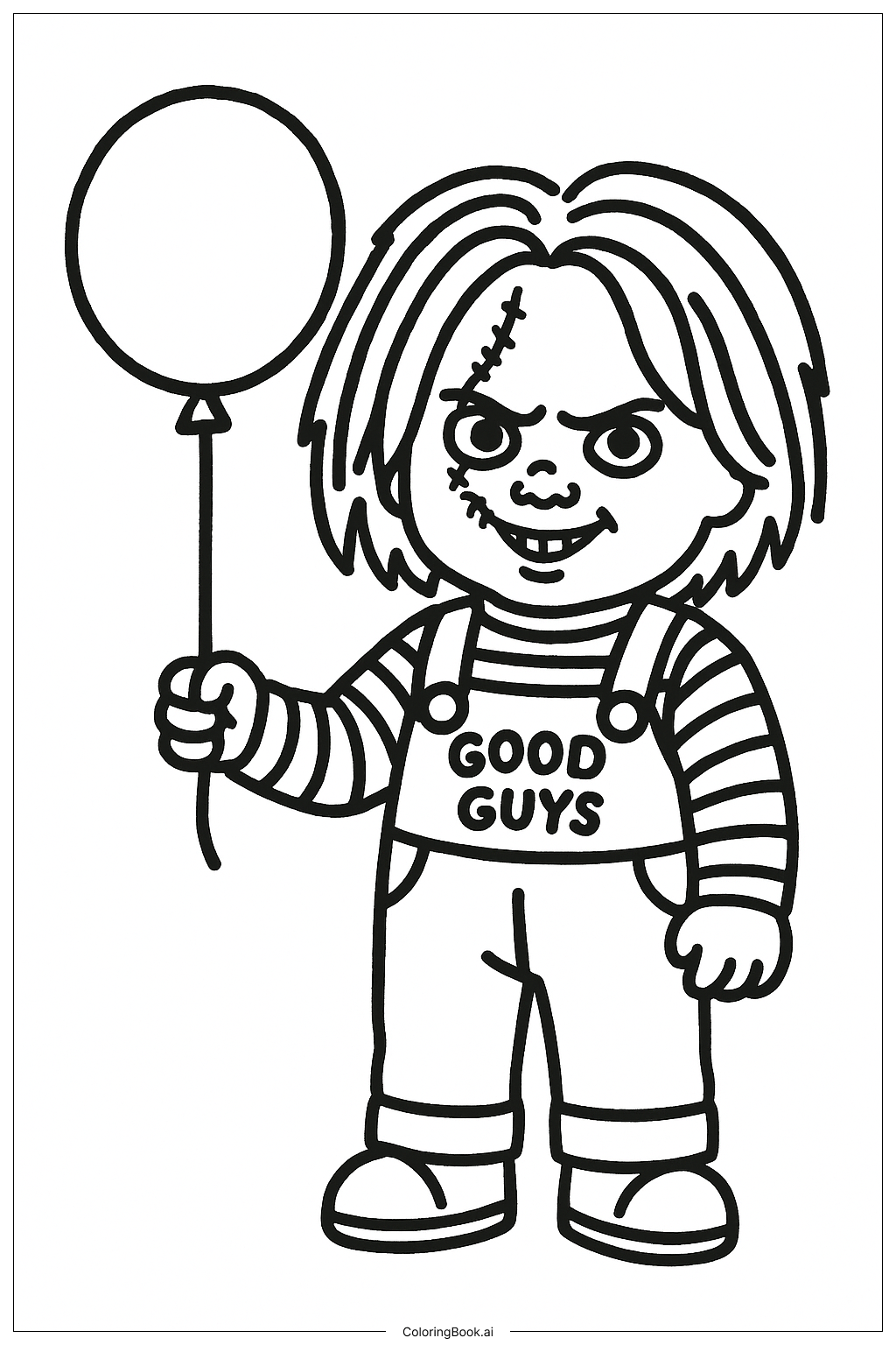 Chucky Coloring Page