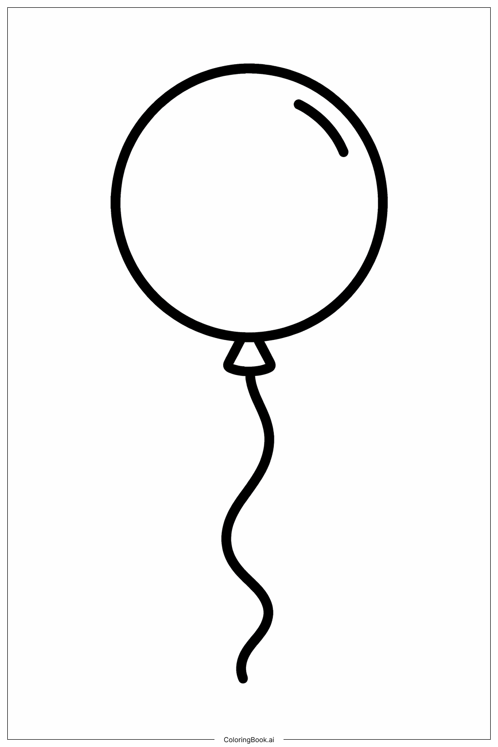  五月五日气球填色页 