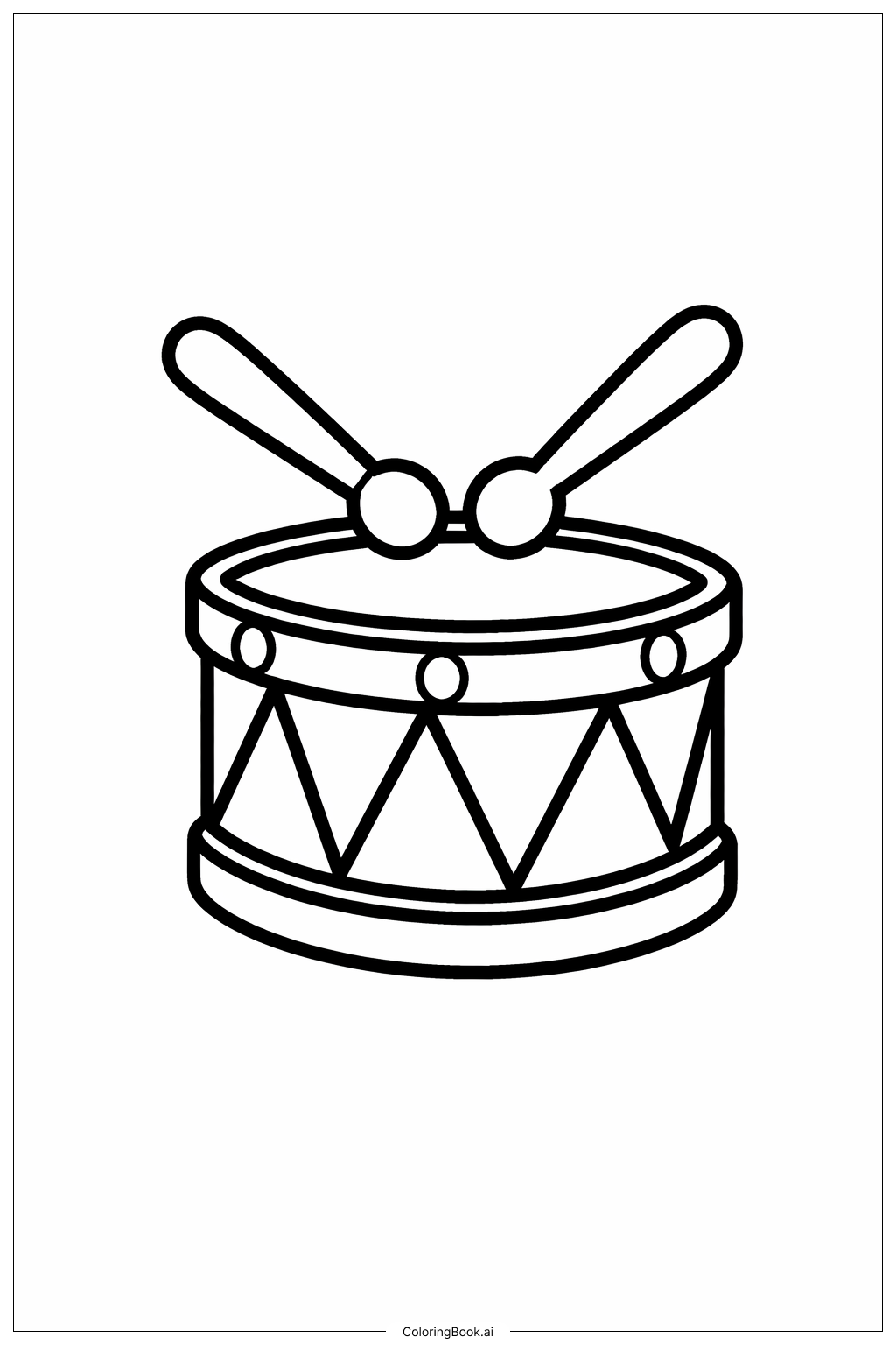  五月五日鼓填色页 