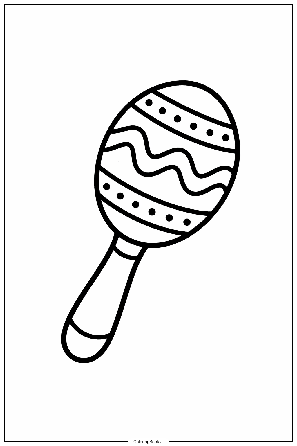  五月五日玛拉卡填色页 