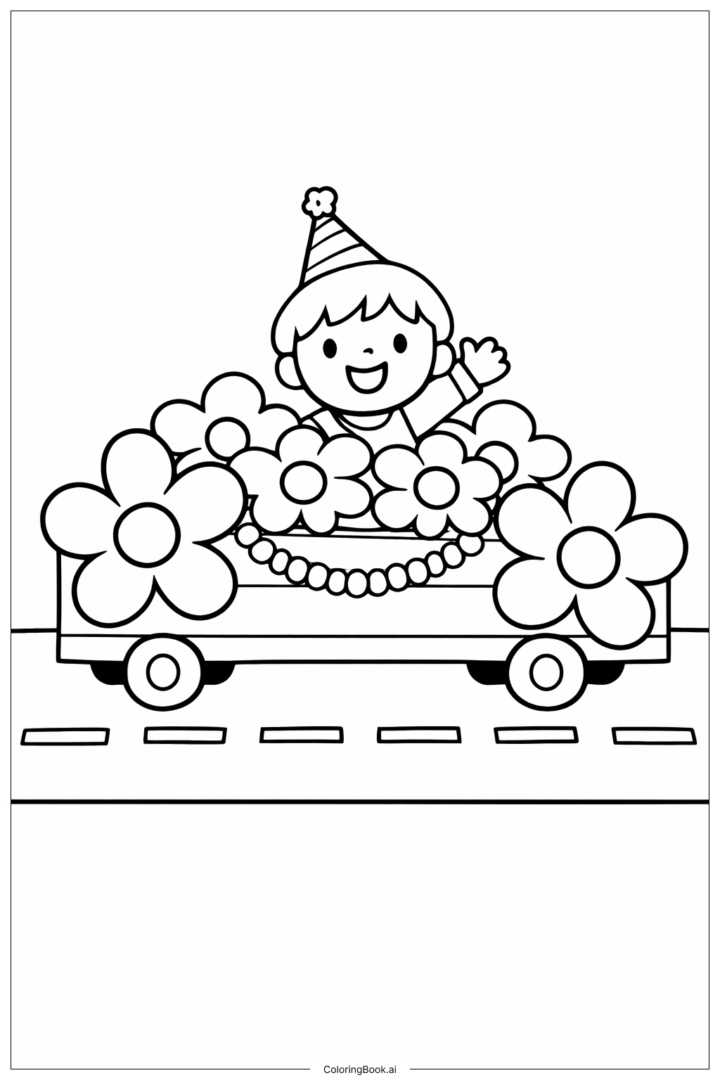  Trang tô màu Xe hoa diễu hành Cinco De Mayo 