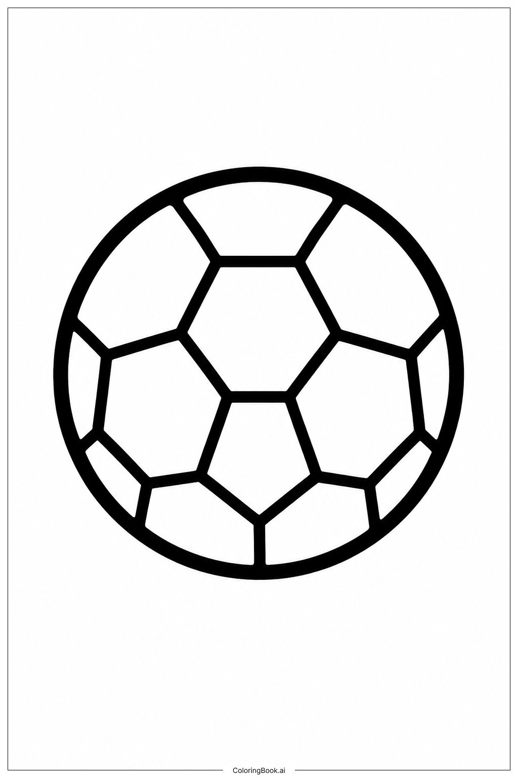 클래식 축구공 색칠공부 페이지