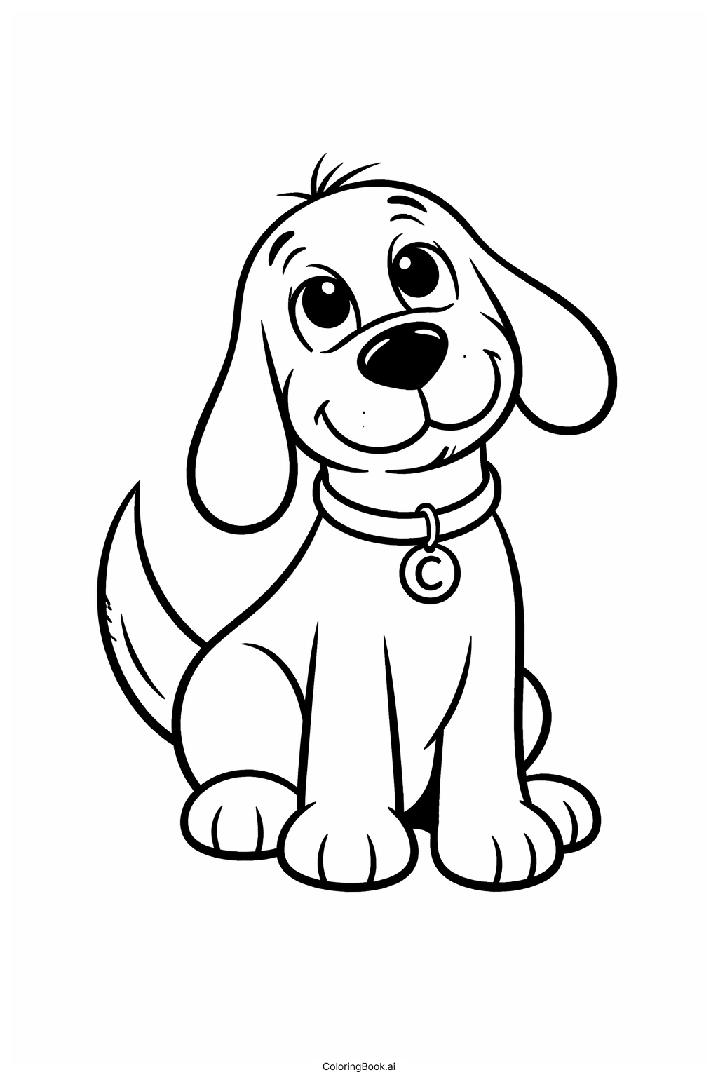  Clifford The Big Red Dog Looking Up Coloring Page 