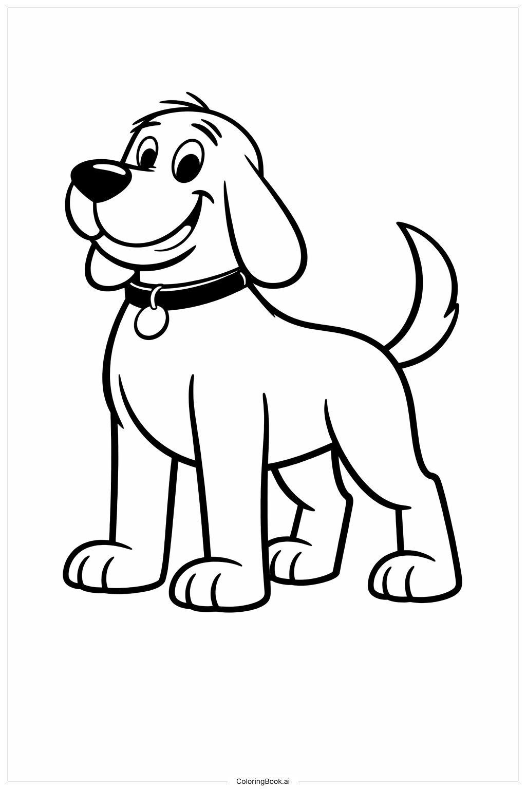  Clifford The Big Red Dog Standing Tall Coloring Page 