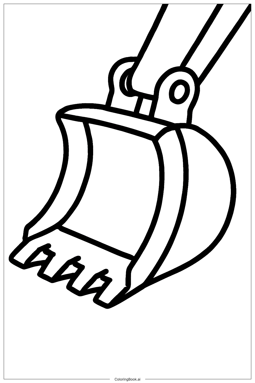 Bagger-Schaufel für den Bau