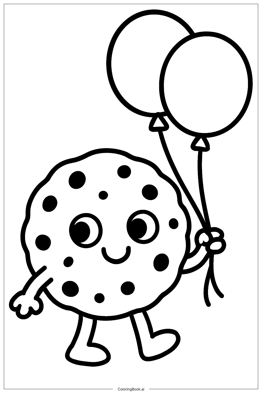 Trang tô màu Cookie