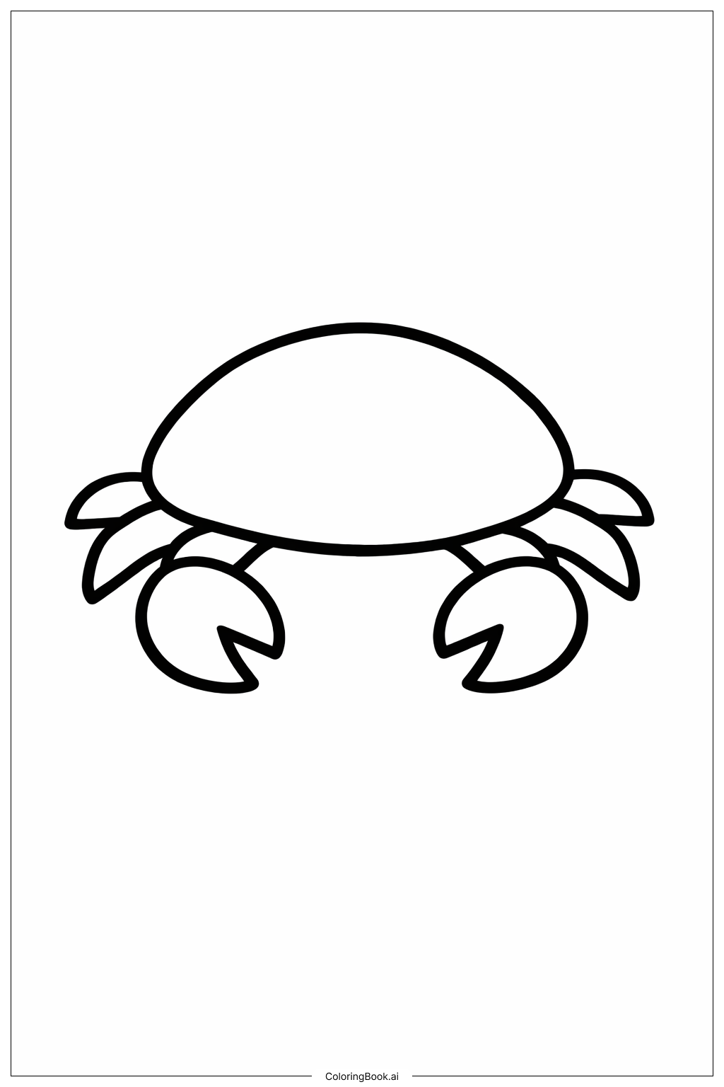  Page de coloriage Carapace de crabe 