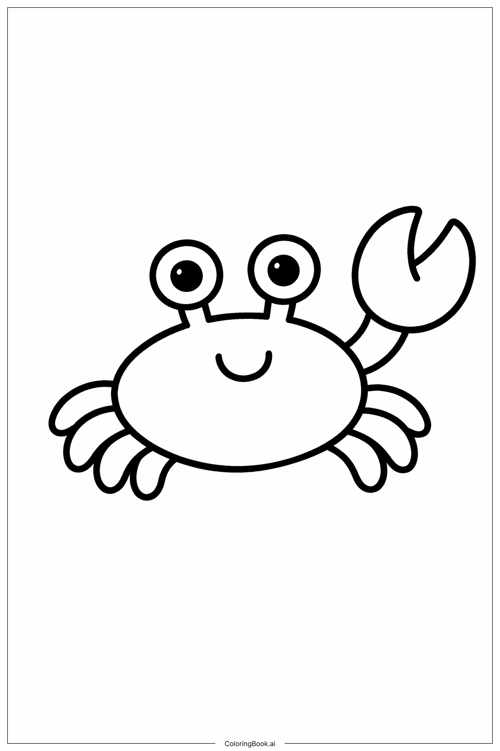  Page de coloriage Vague de Crabe 