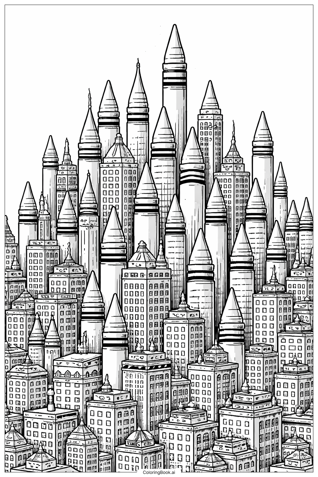 Thành phố Bút màu Sáp