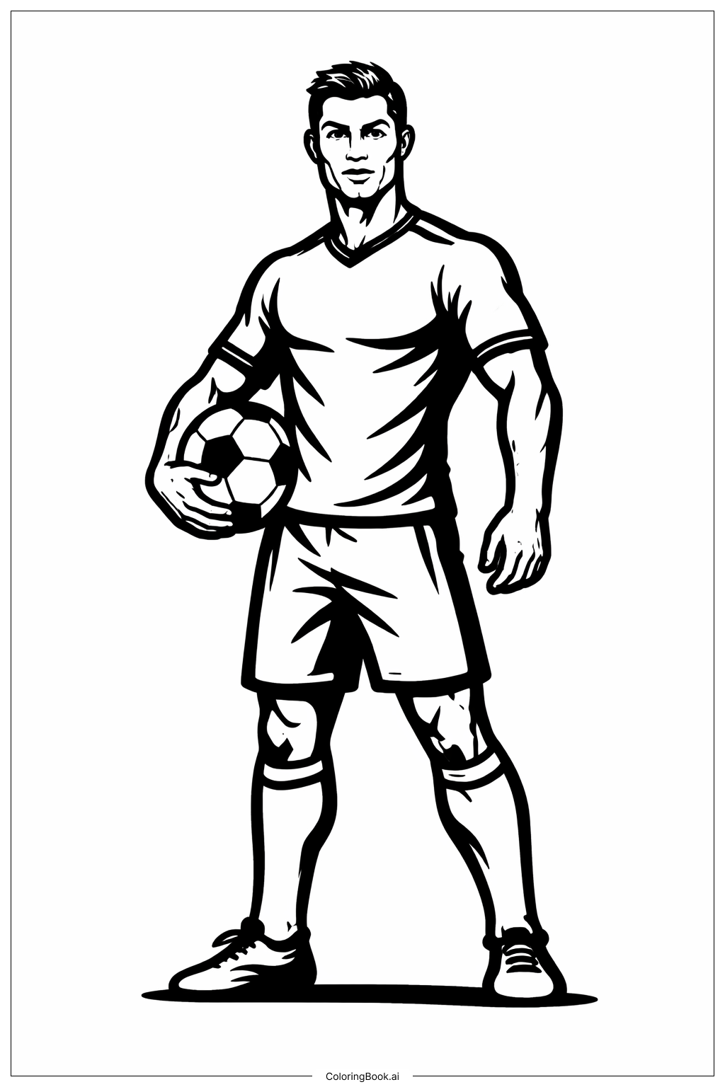  克里斯蒂亞諾·羅納度著色頁 