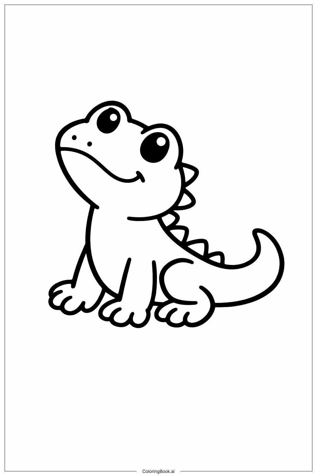  Curious Lizard Coloring Page 