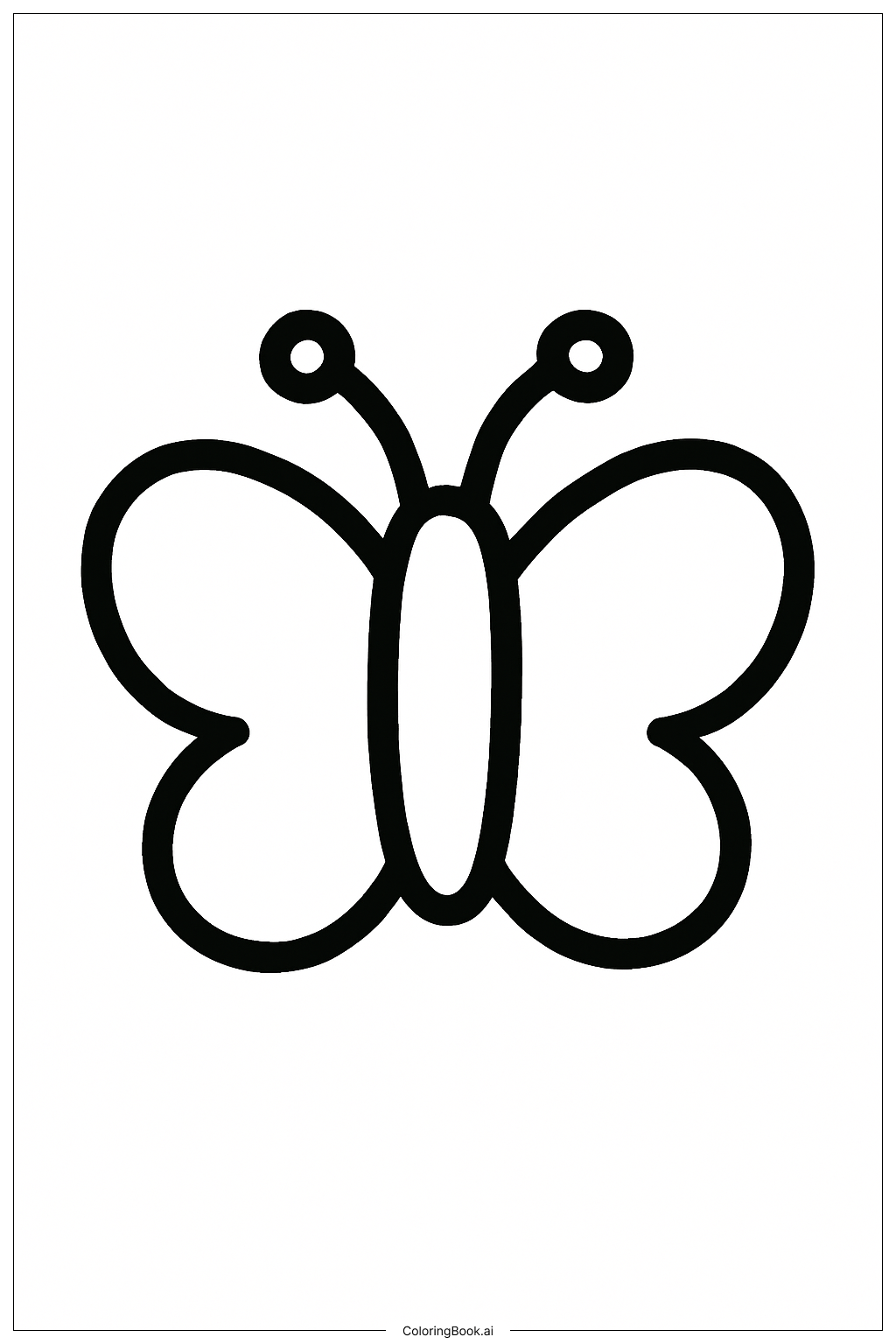 Cute Butterfly Tattoo Coloring Page