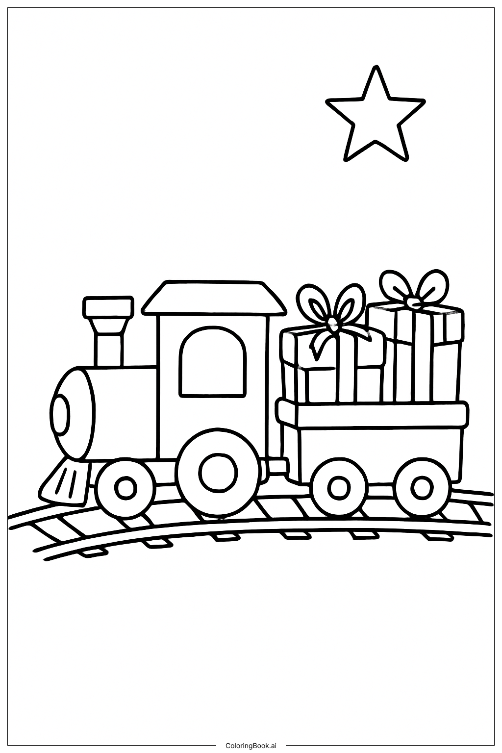 Cute Christmas Toy Train