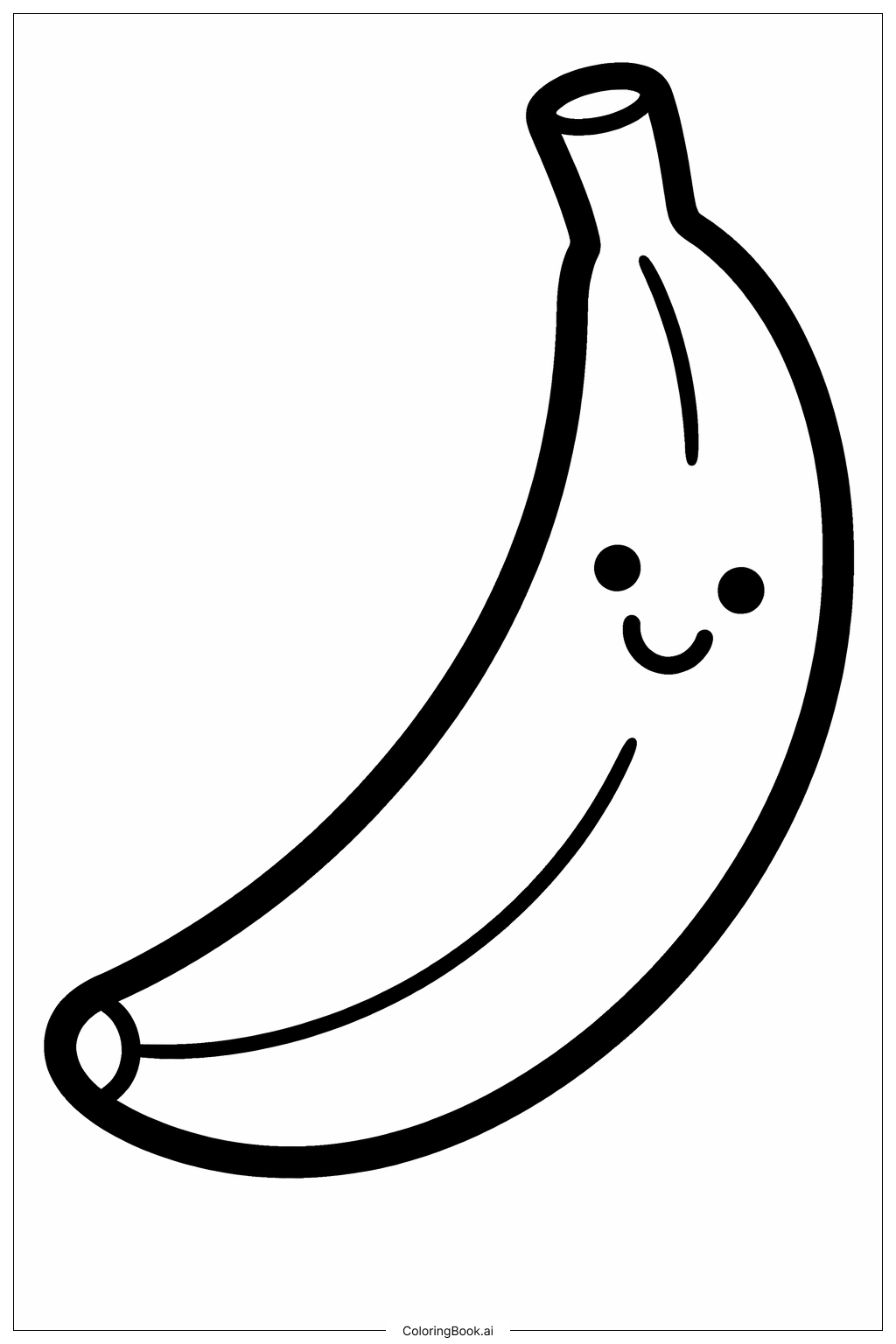  Trang tô màu Chuối Vui Vẻ Dễ Thương 