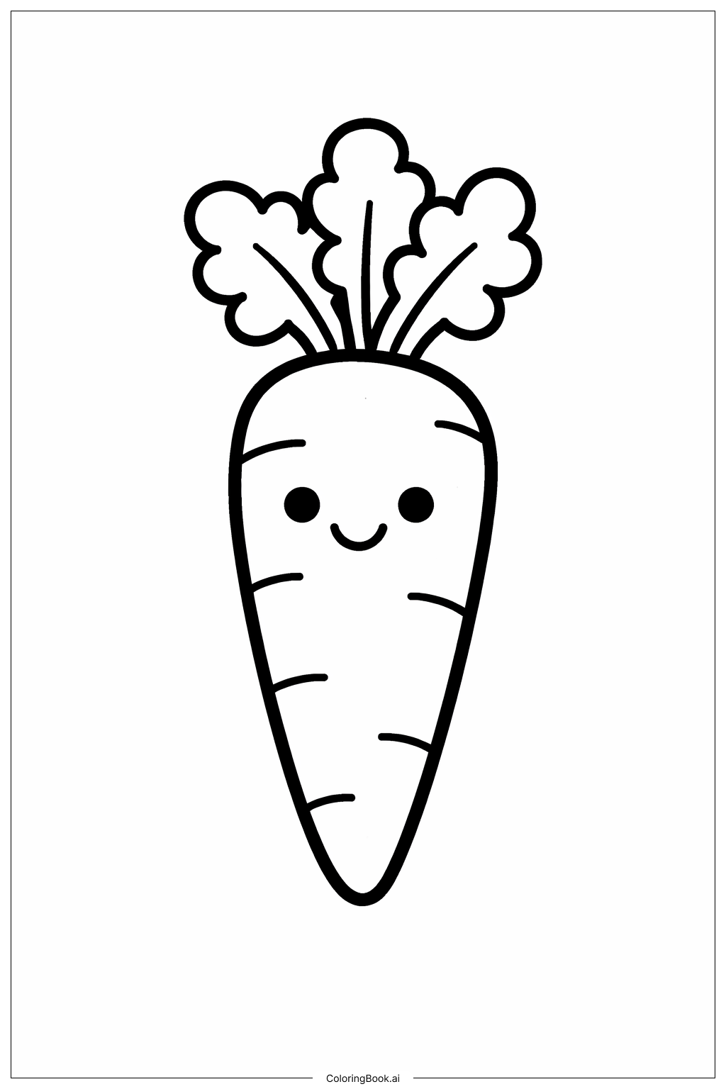 Trang tô màu Cà rốt đáng yêu vui vẻ 