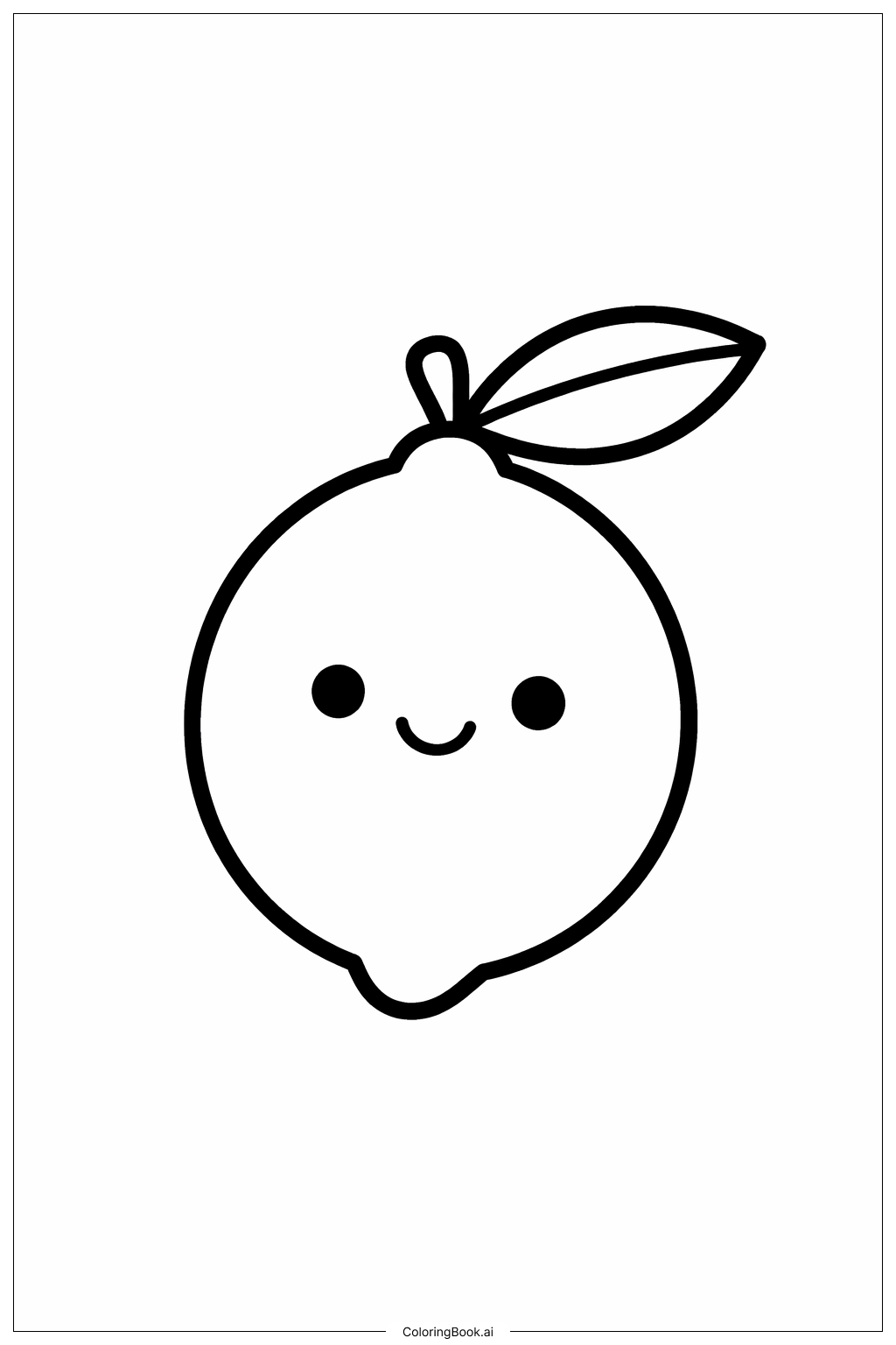  Trang tô màu Chanh Dễ Thương Cười Tươi 