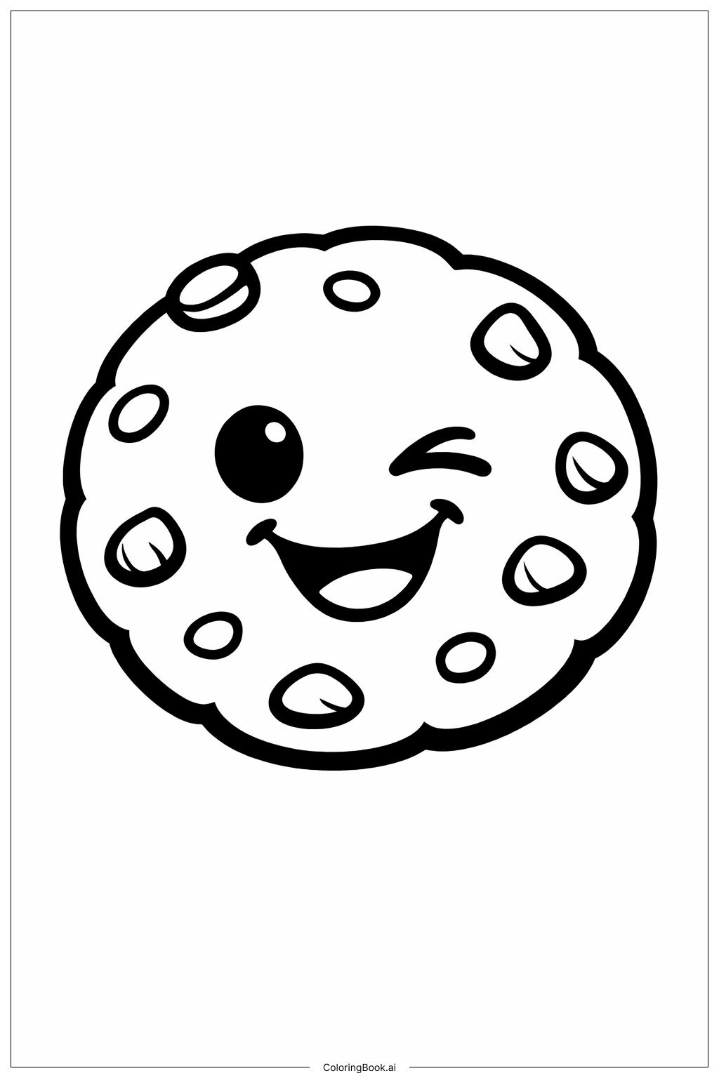  Trang tô màu Bánh Quy Dễ Thương Nháy Mắt 