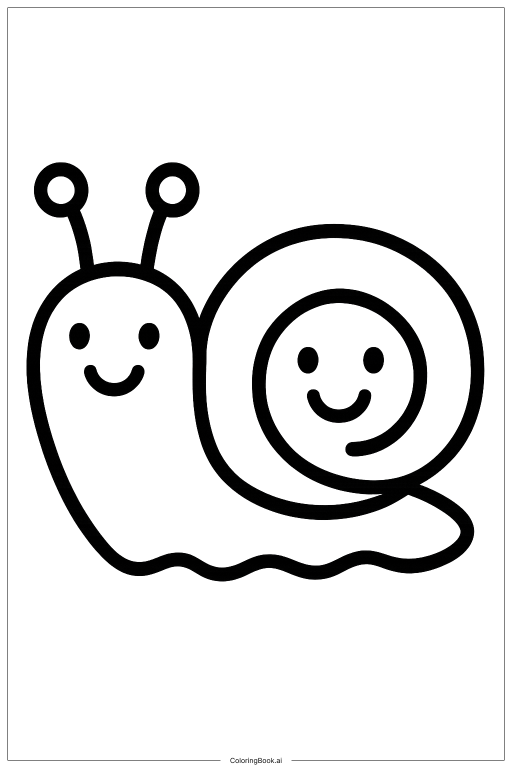 Con Ốc Sên Dễ Thương Cười Tươi