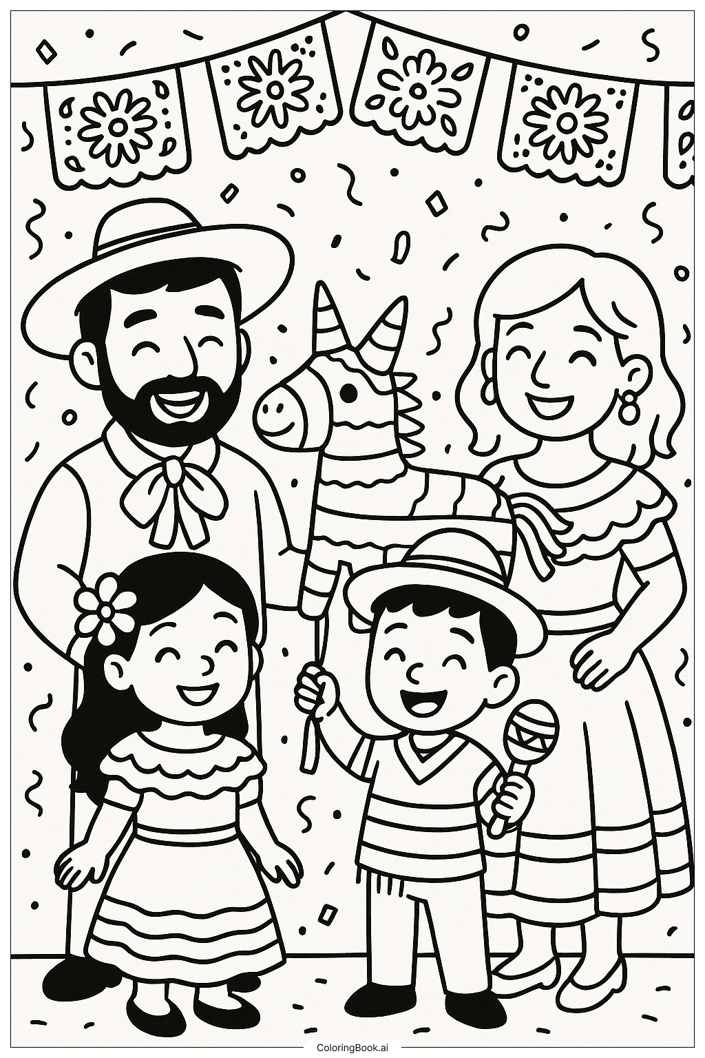 Familie feiert den Hispanic Heritage Month