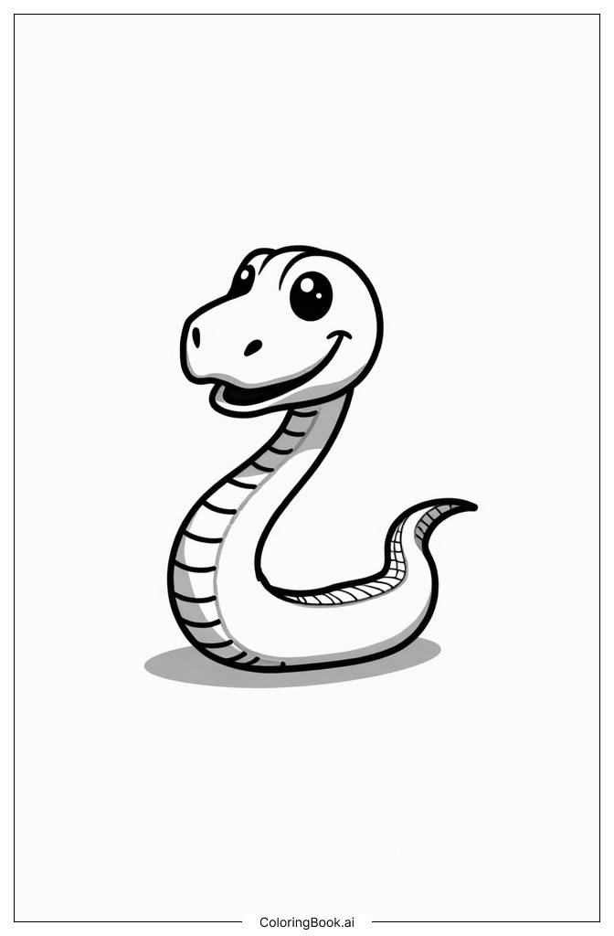  Página para colorear de Amigo Serpiente LEGO 