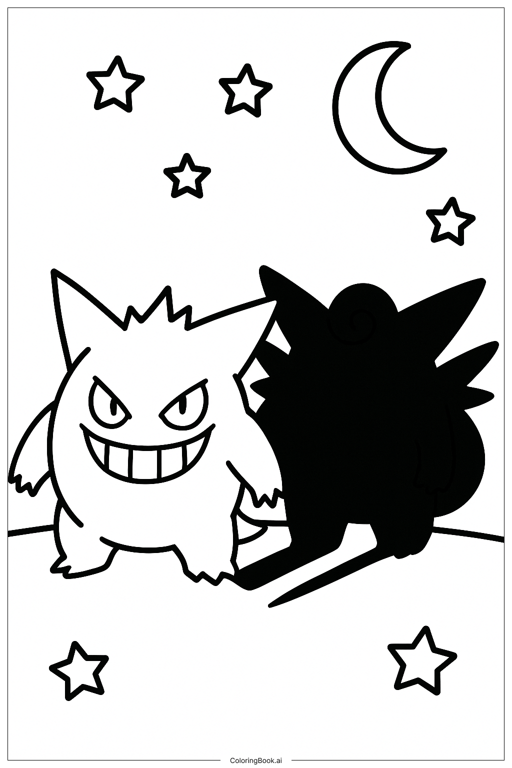  Page de coloriage Ectoplasma et son Ombre Mélodelfe 