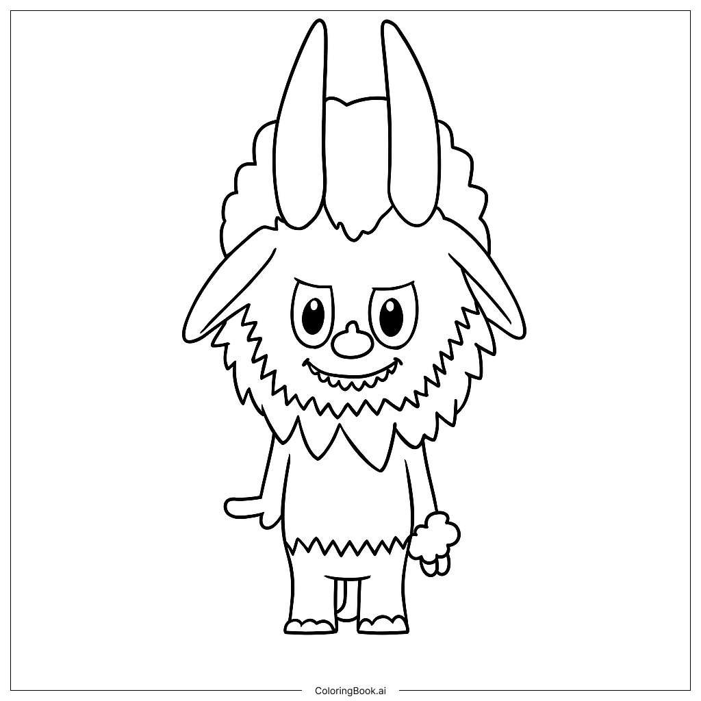  Puca 看起来像个山林神填色页 
