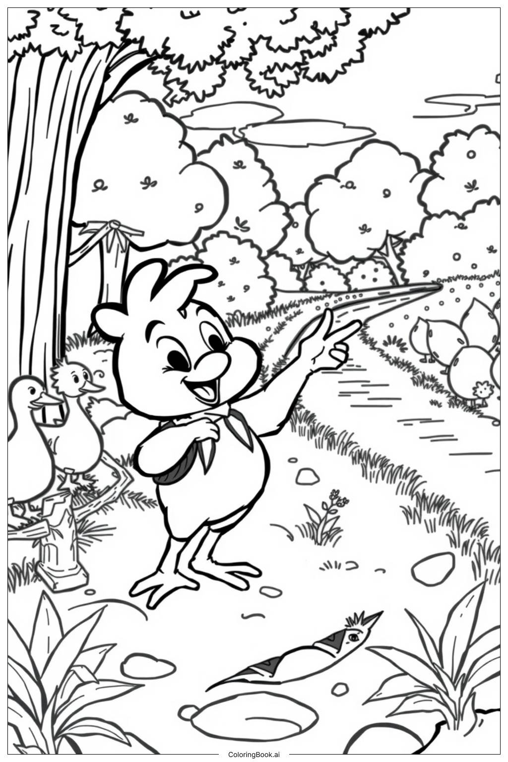  Chicken Little Adventure5 Coloring Page 