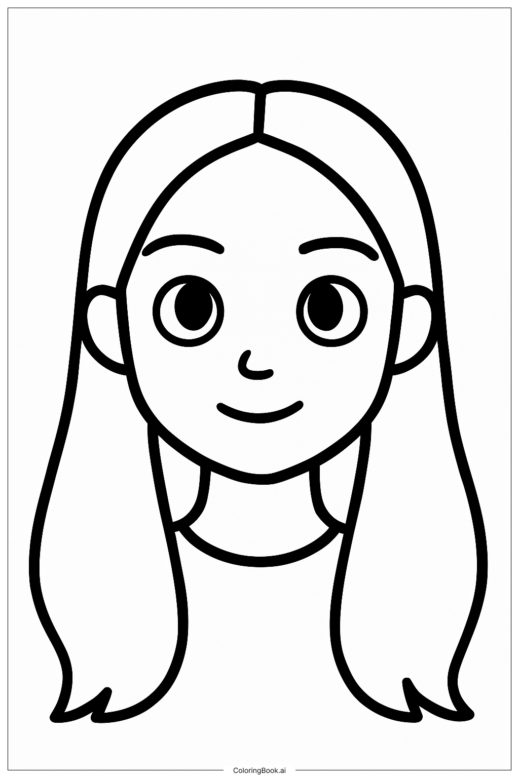  Simple Portrait Of Olivia Rodrigo Coloring Page 