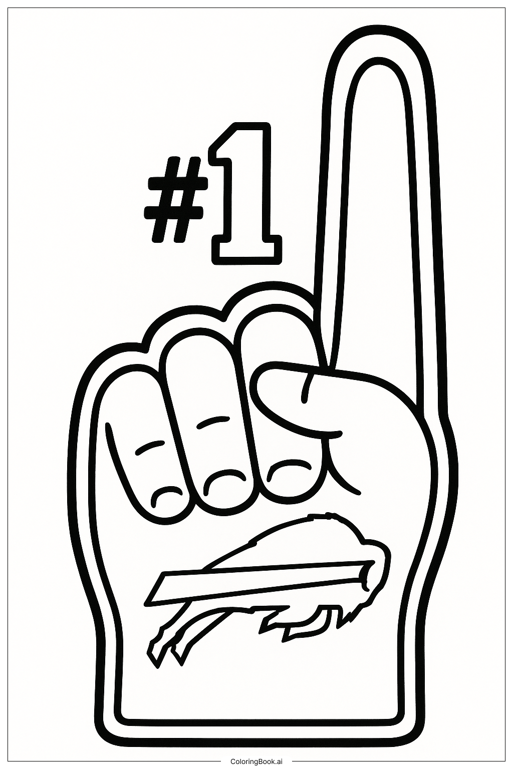  Trang tô màu Ngón Tay Người Hâm Mộ Số Một Buffalo Bills 