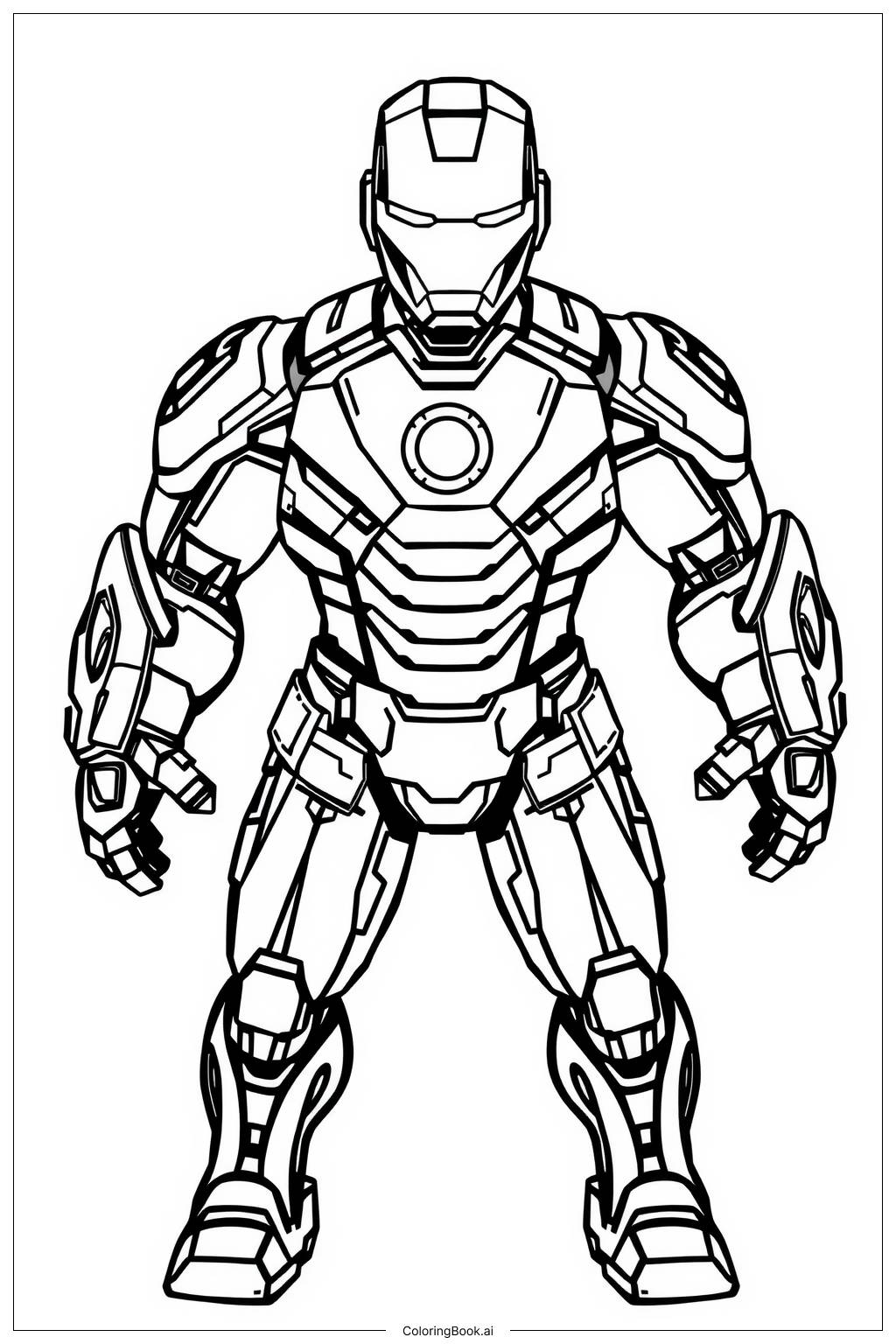  Iron Man and His Legacy in the Universe Coloring Page 