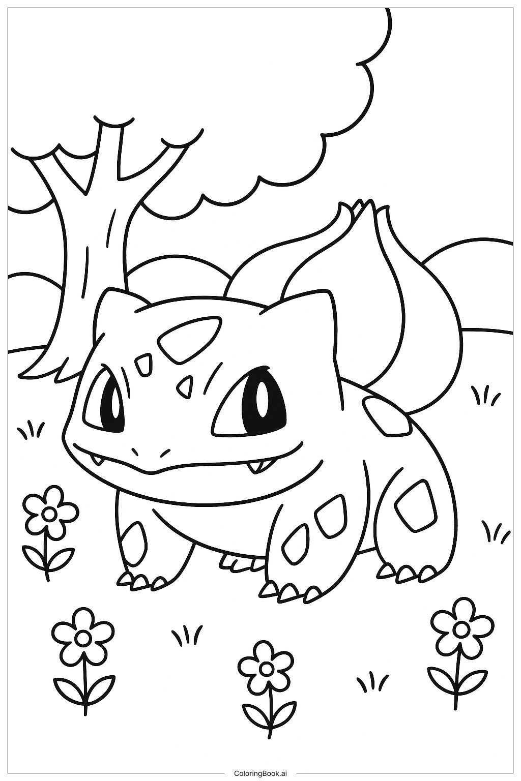 Página para colorir de Bulbasaur