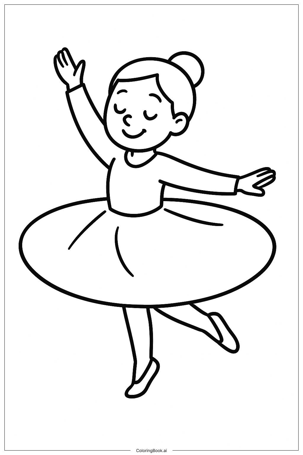  Dance Twirl Coloring Page 