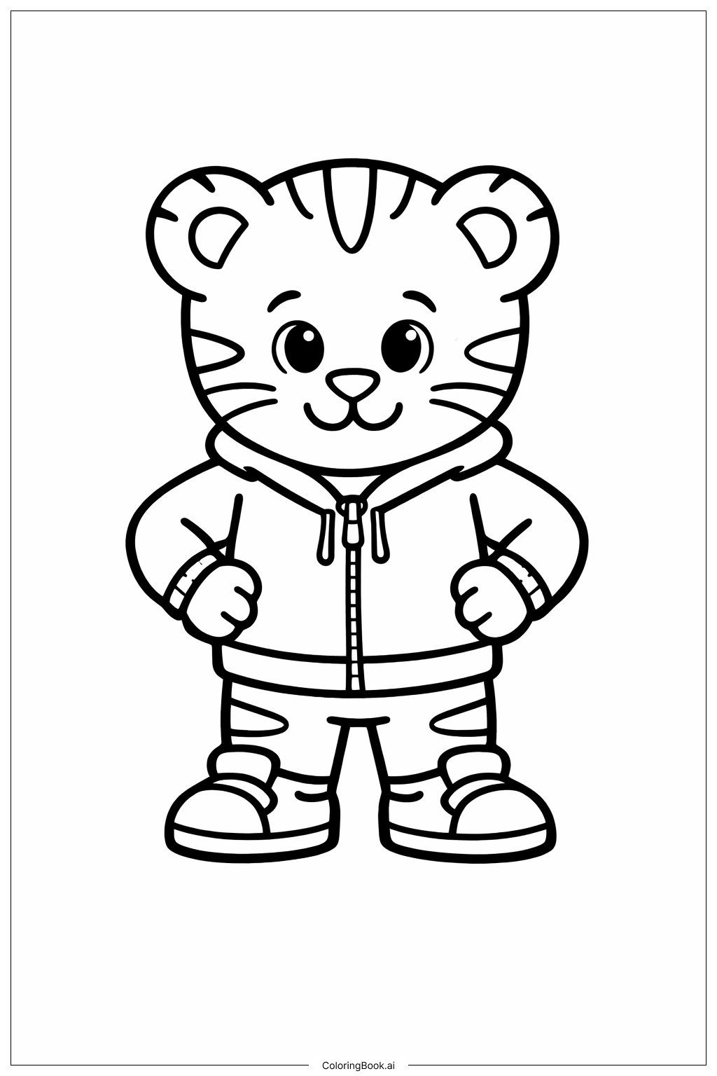  Daniel Tiger Coloring Page 