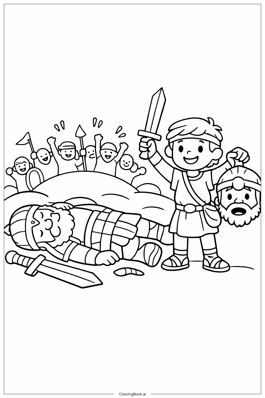 大衛與歌利亞的勝利後