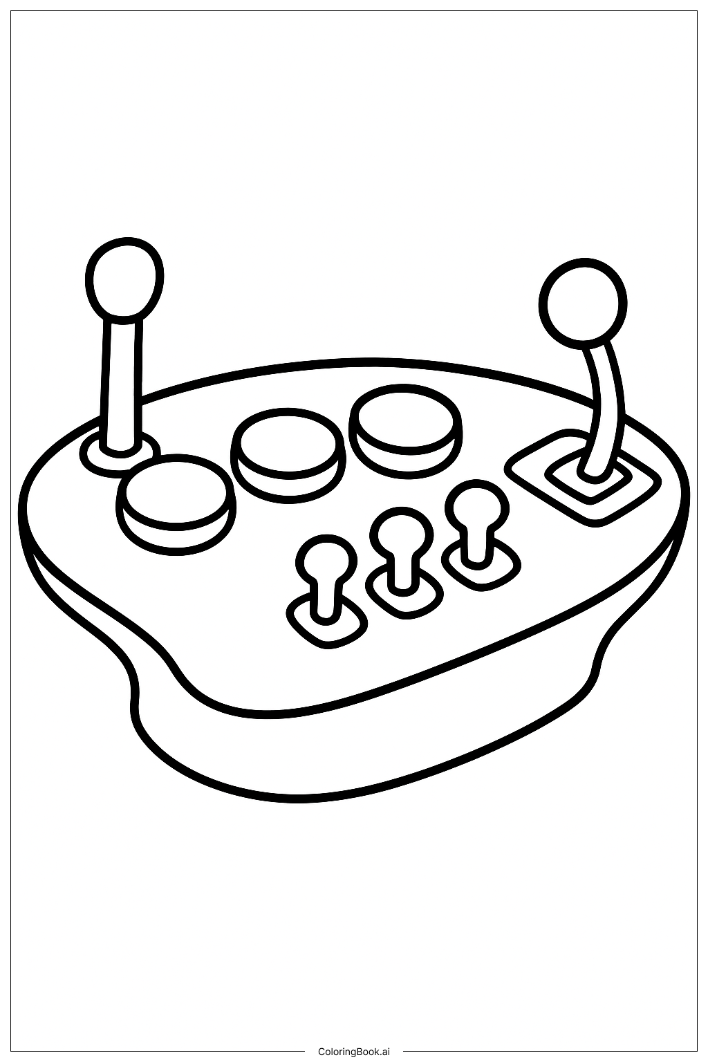 Close Up Of The Inside Out Control Panel Coloring Page