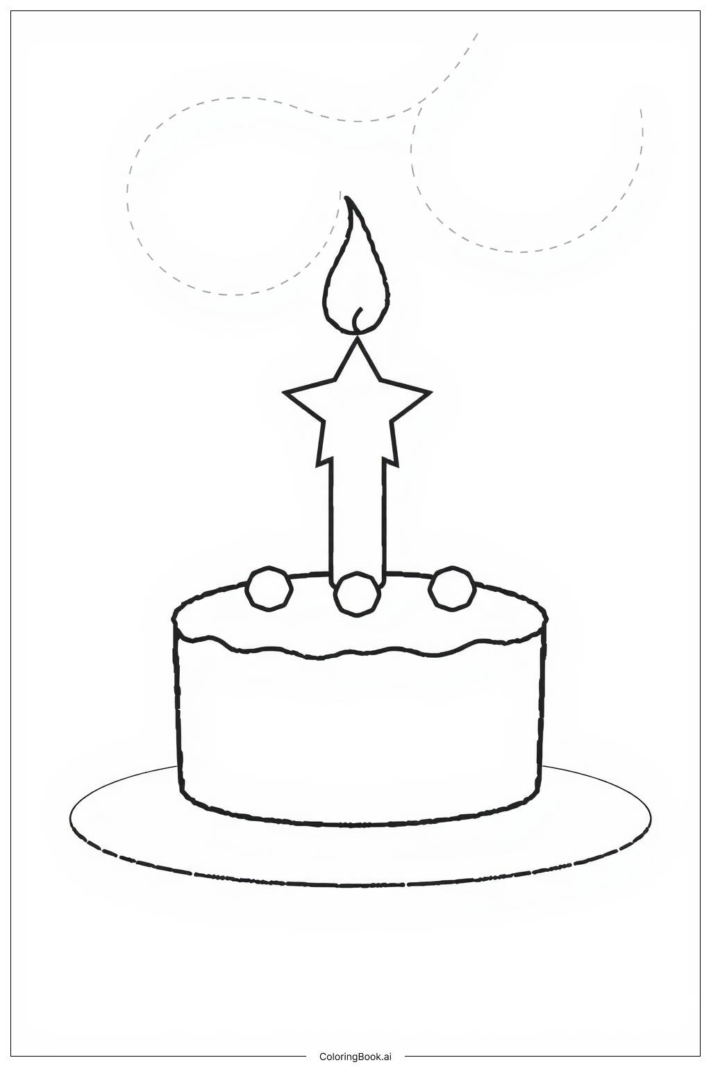  Making Birthday Wishes Coloring Page 