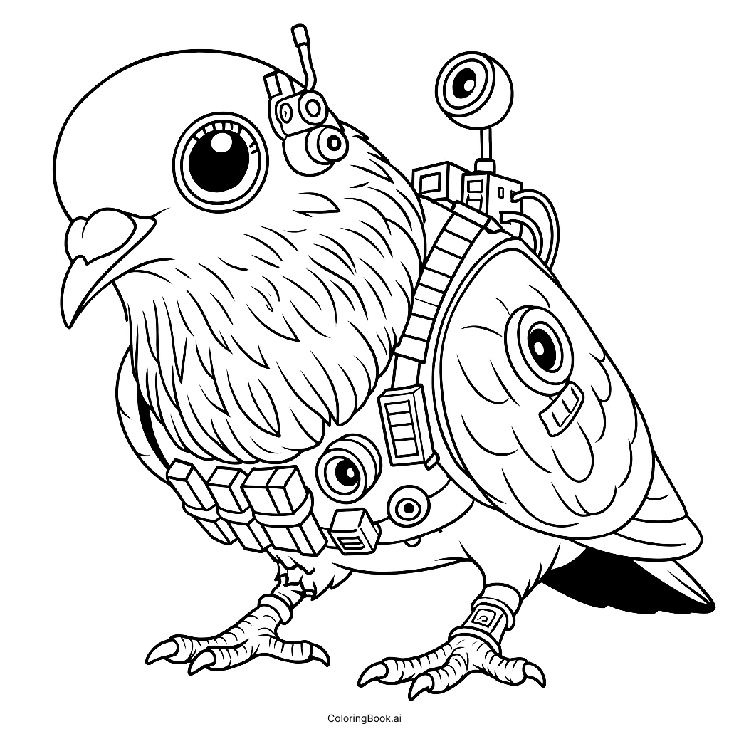  Špijuniro Golubiro Coloring Page 
