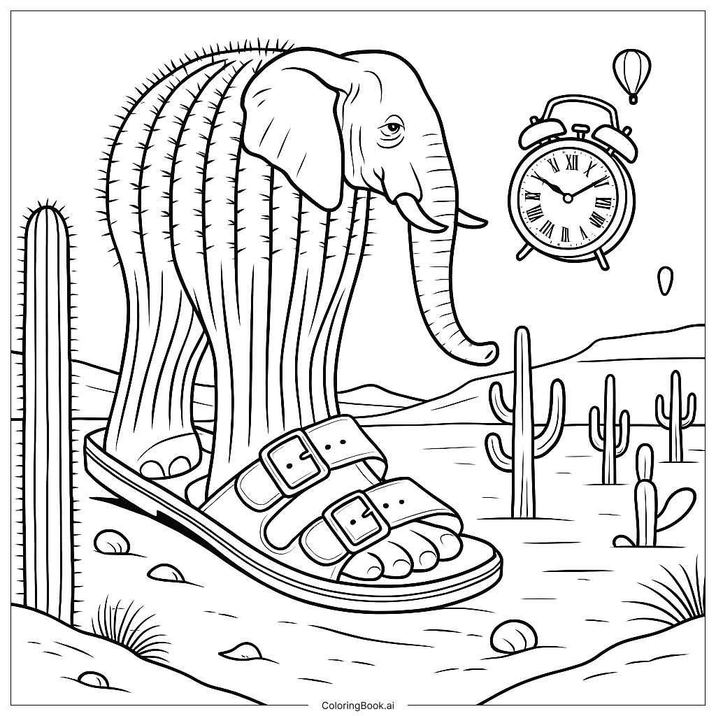 Lirilì Larilà Walking Coloring Page