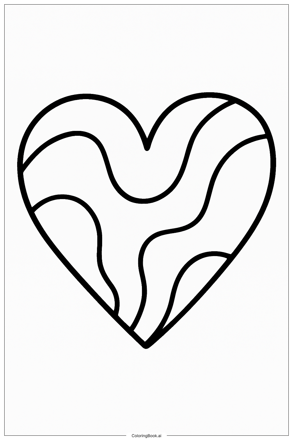  Trang tô màu Hình Trái Tim Đơn Giản Và Hấp Dẫn 