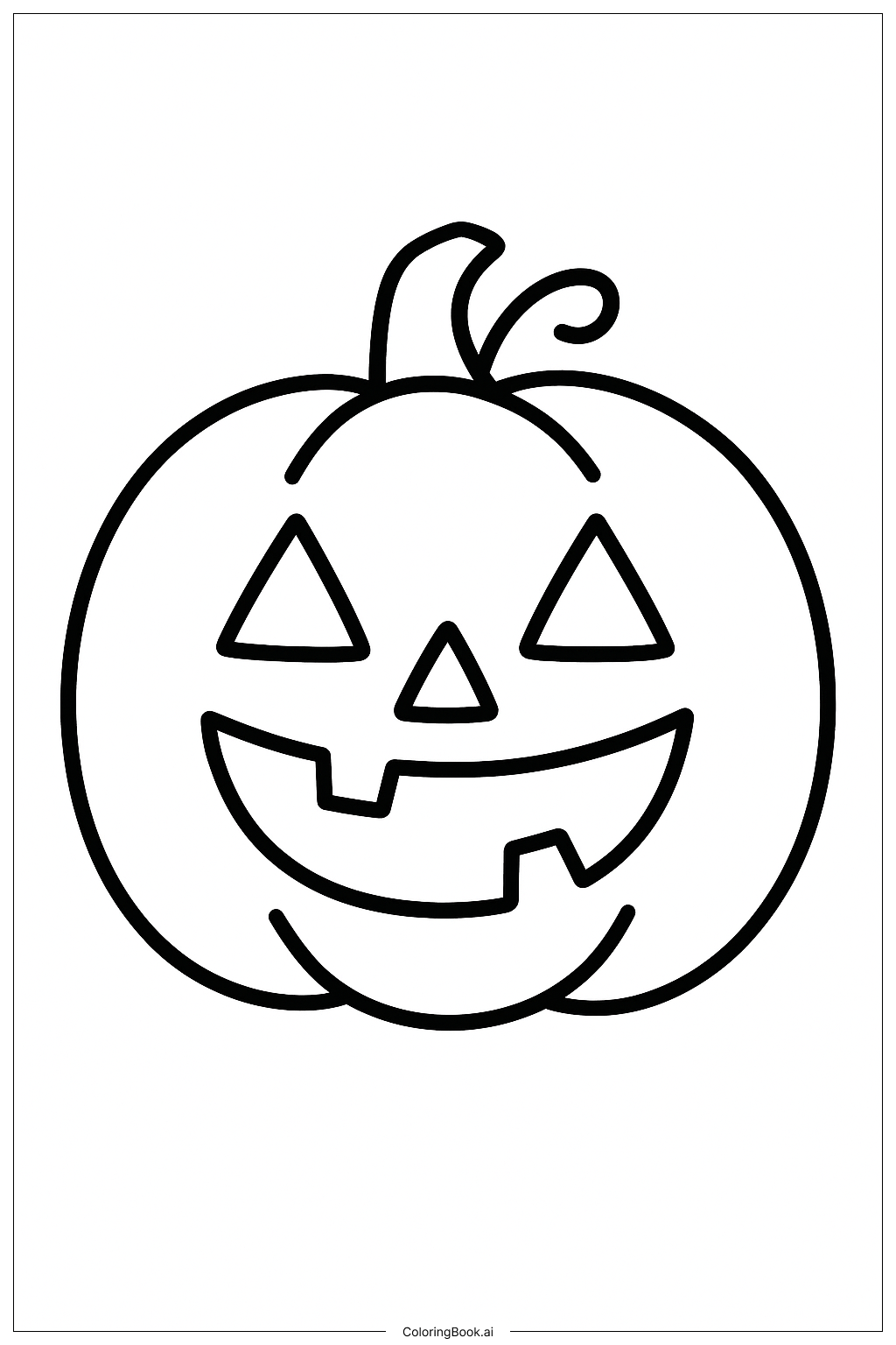 Einfacher Halloween-Kürbis 2025