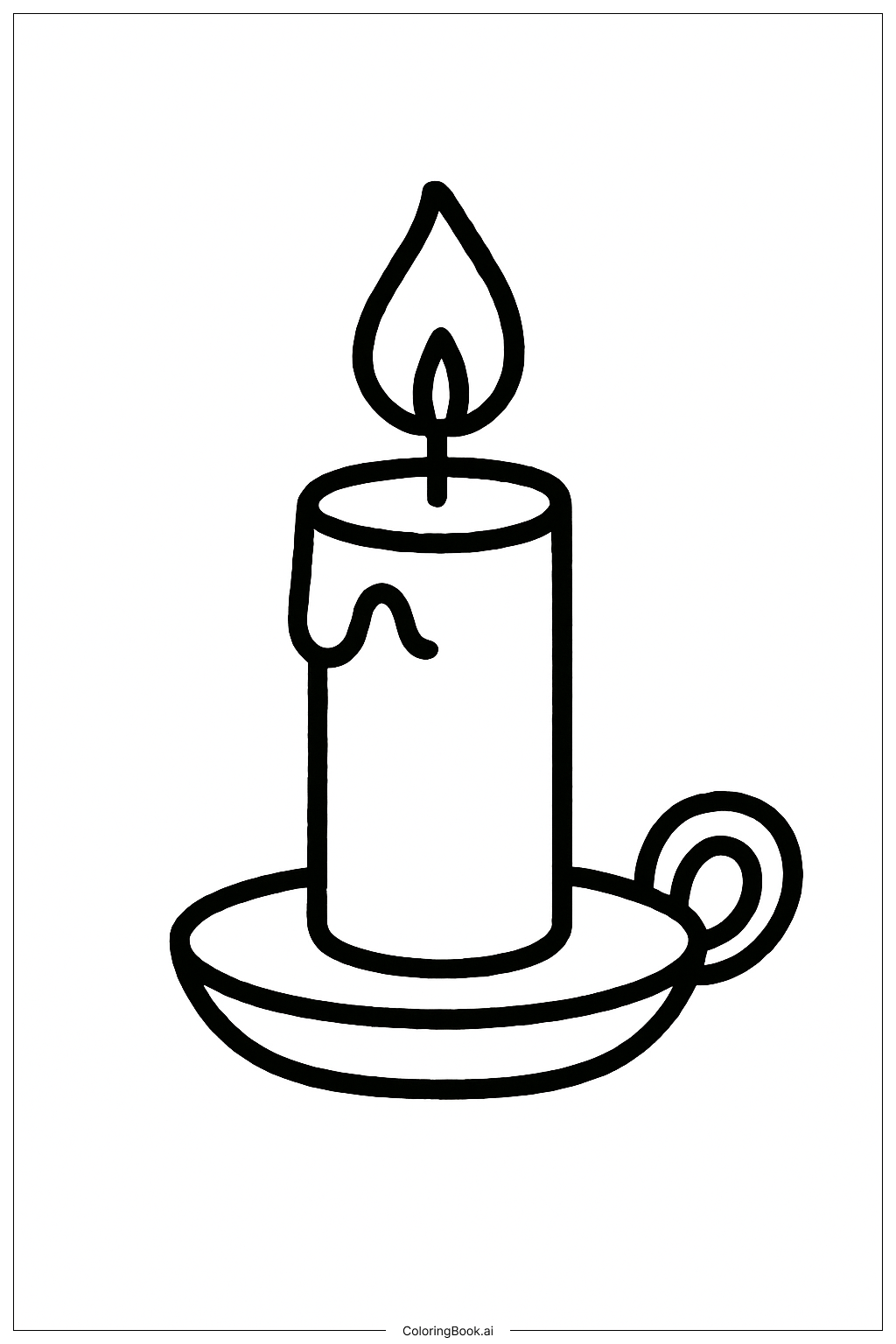 Dezemberkerze Einzelstück