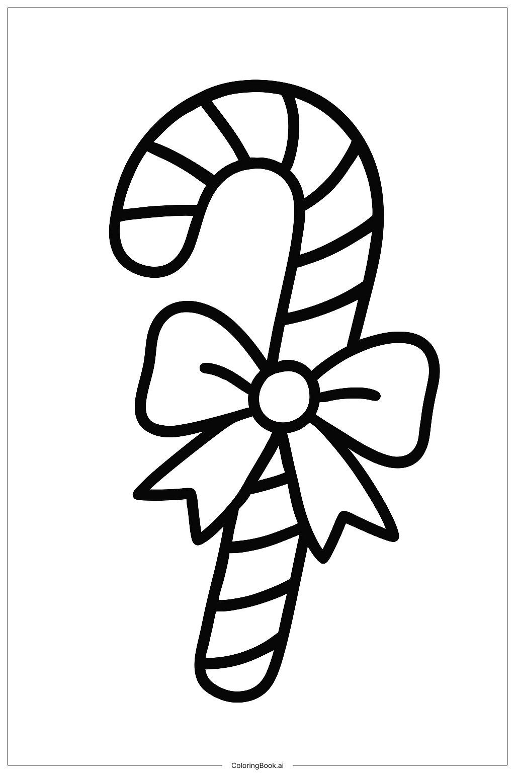  Zuckerstange im Dezember Ausmalseite 