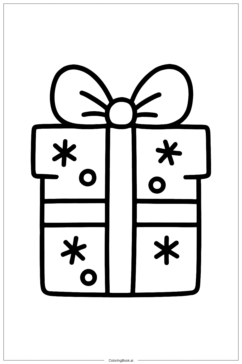  Dezember Geschenkbox Ausmalseite 