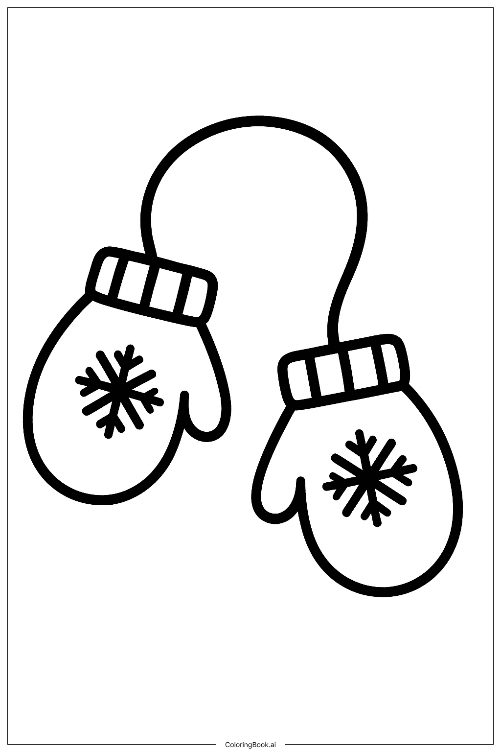  Dezember-Fäustlinge Ausmalseite 