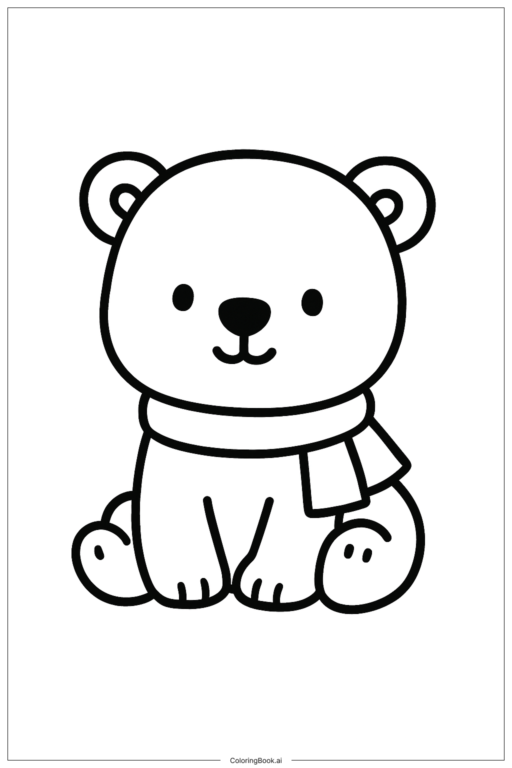  Dezember Eisbärjunges Ausmalseite 