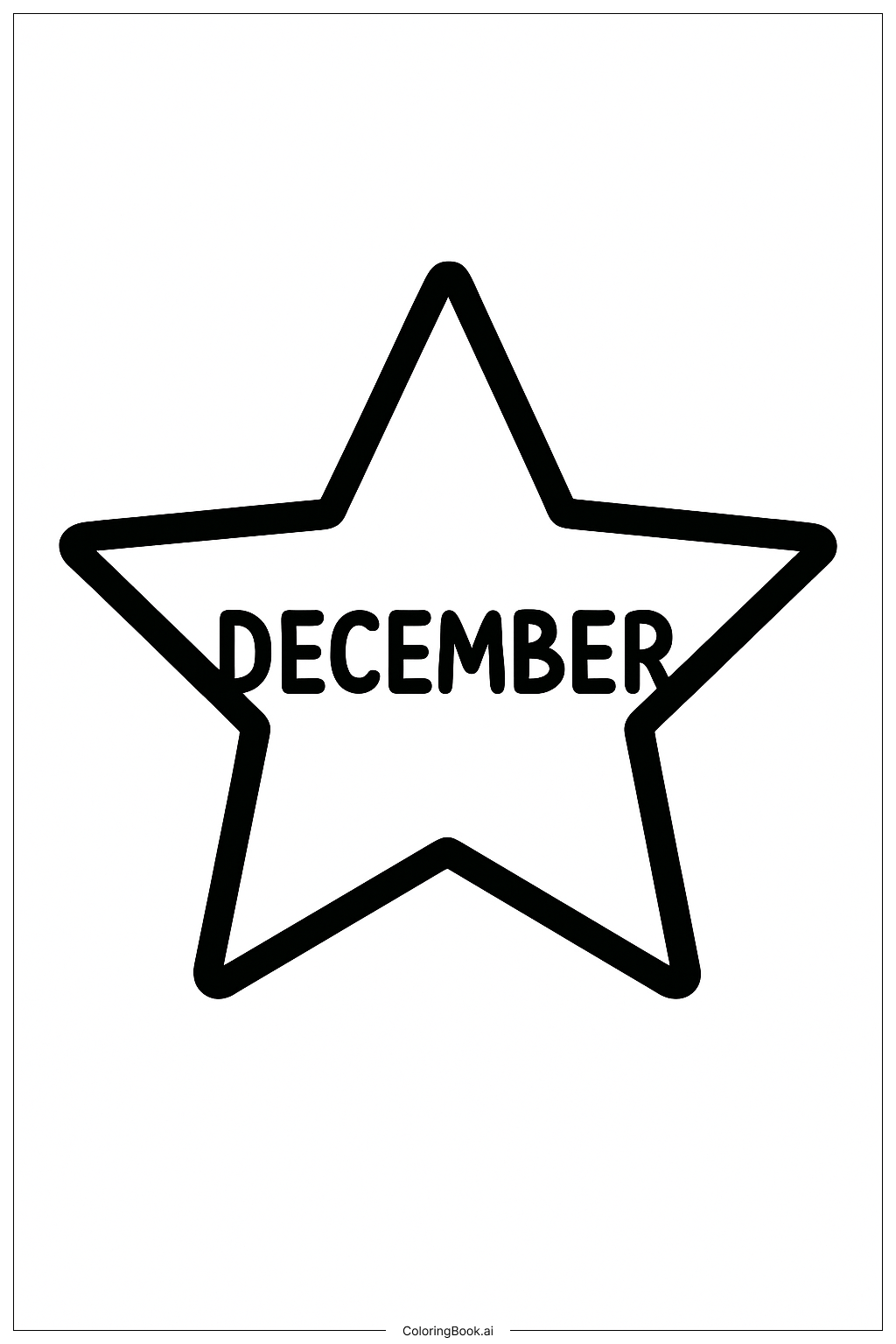 Dezember Stern Einfach