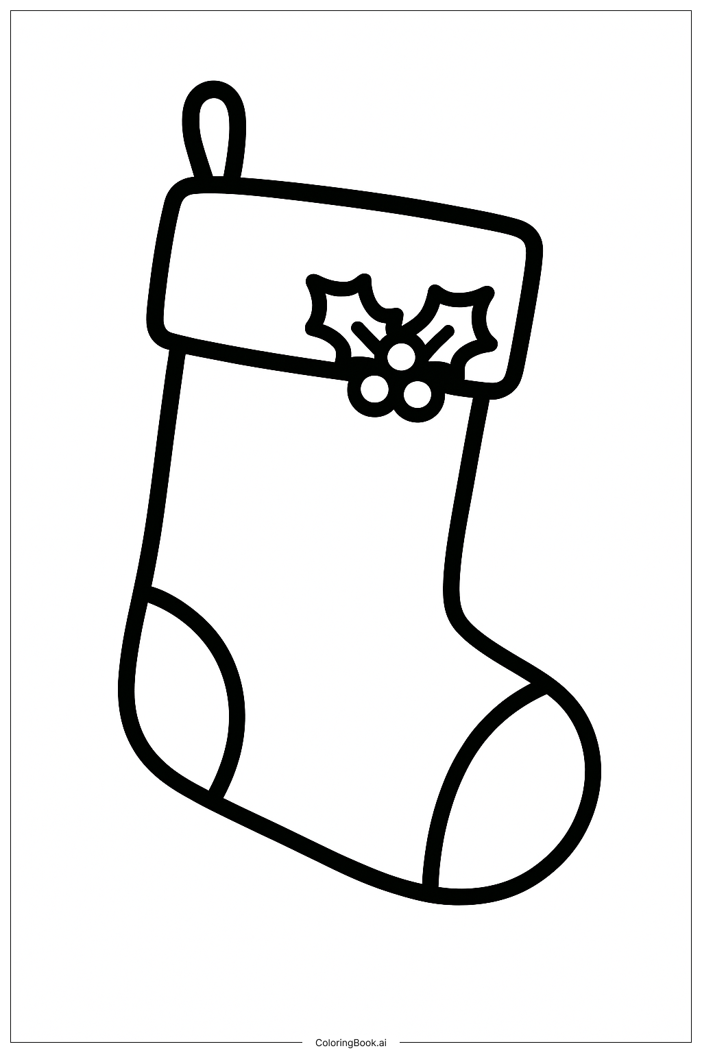  Dezember Strumpf Aufhängen Ausmalseite 