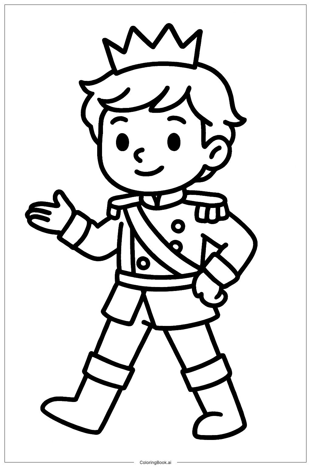  Trang tô màu Tư Thế Hoàng Tử Nhỏ Descendants 