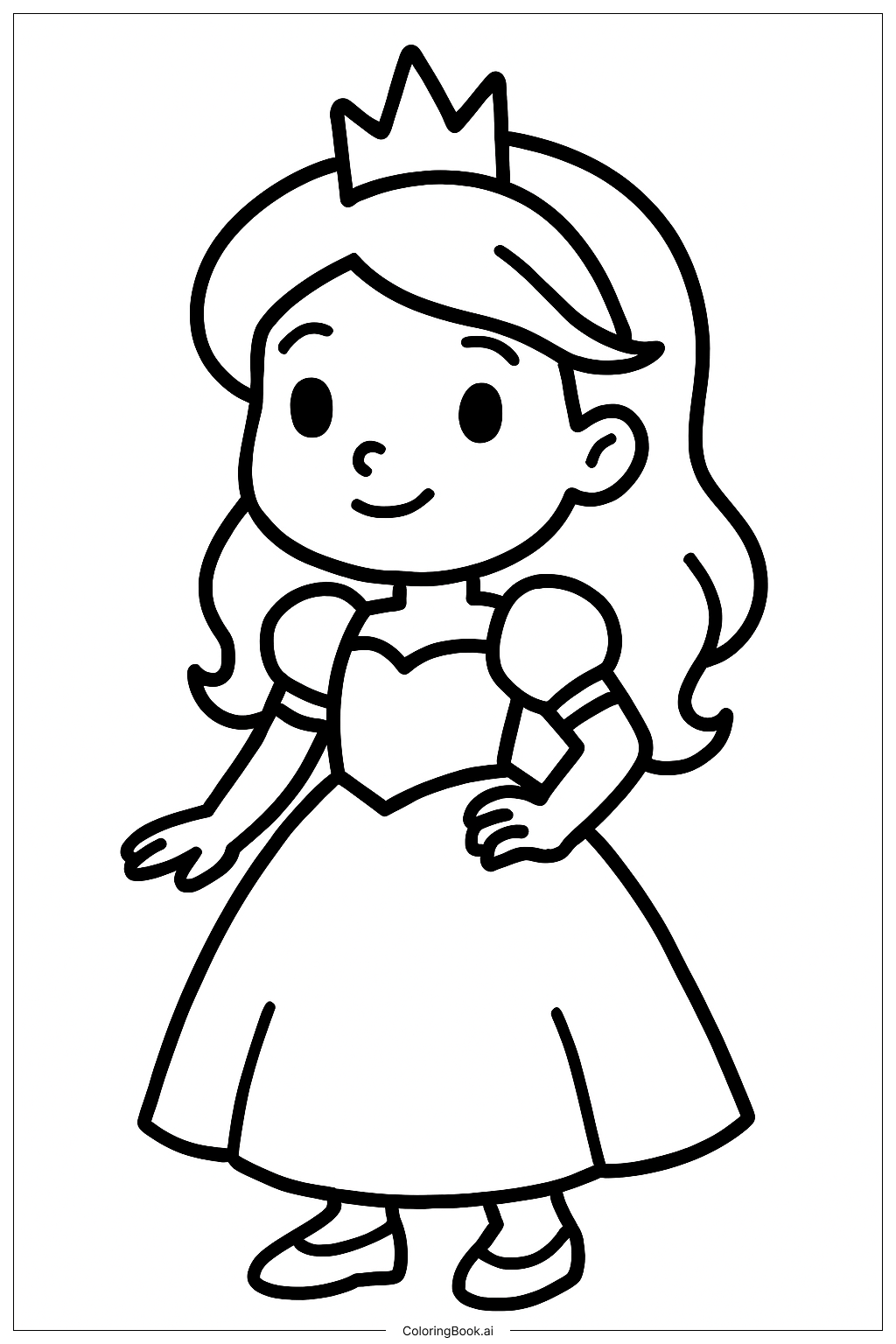  Trang tô màu Tư Thế Công Chúa Nhỏ Từ Descendants 